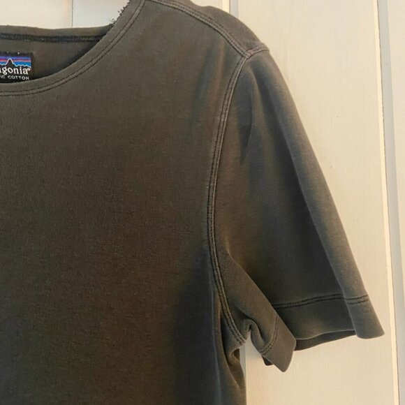 Patagonia Organic Cotton T Shirt Dress Dark Gray Size Small - Picture 4 of 8